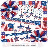 Semiquincentennial Patriotic Decorating Kit 30 Pieces