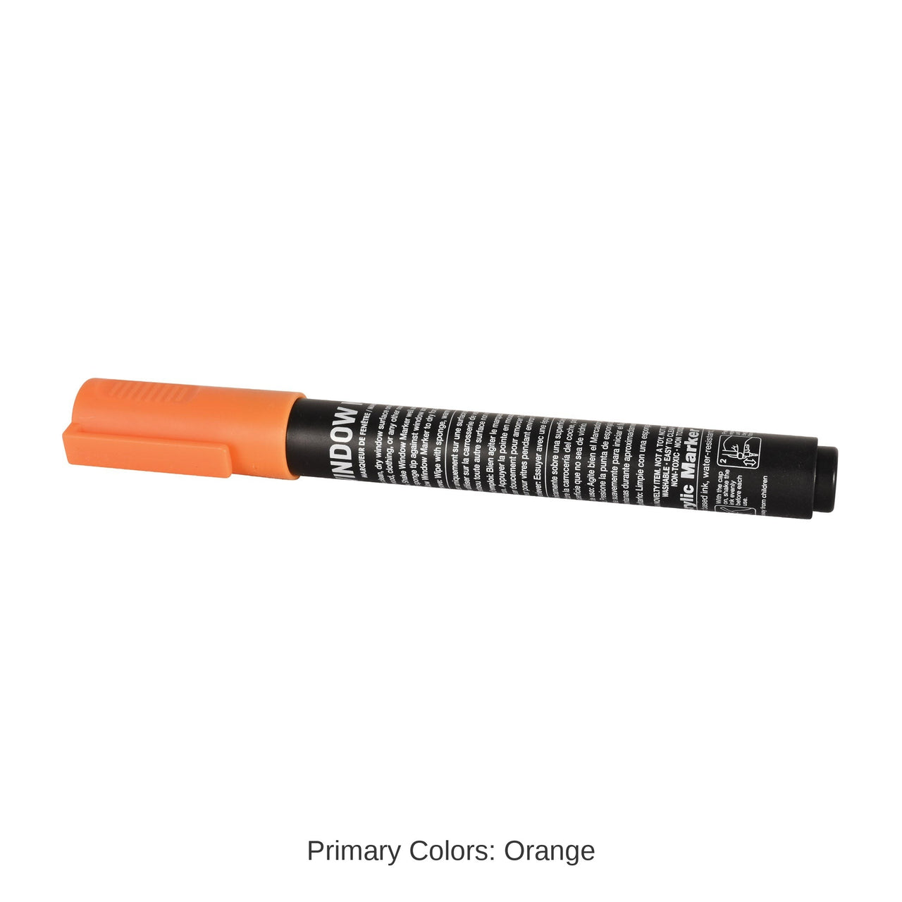 24 Pack Bulk Orange Window Marker Washable & Non-Toxic for Spirit & School