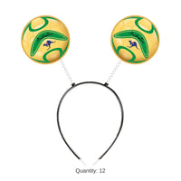 12 Pack Bulk Soccer Ball Boppers Headband Australia Theme