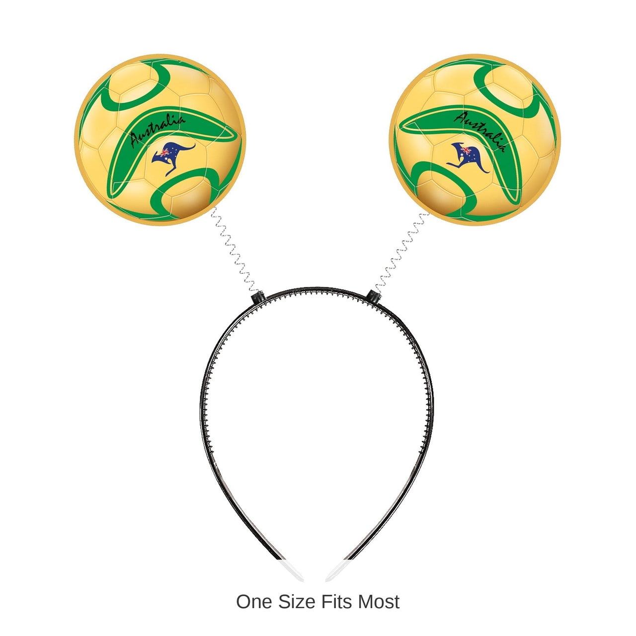 12 Pack Bulk Soccer Ball Boppers Headband Australia Theme