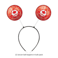 12 Pack Bulk Soccer Ball Boppers Headband Sports Fan