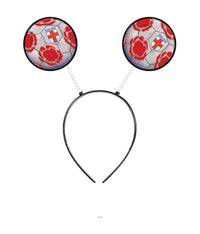 12 Pack Bulk England Soccer Boppers Headband Sports Fan Accessory