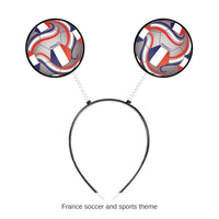 12 Pack Bulk France Boppers Headband Soccer & Sports Theme Accessory