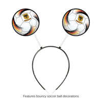 12 Pack Bulk Germany Soccer Boppers Headband Sports Fan Accessory