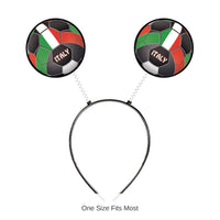 12 Pack Bulk Italy Flag Boppers Headband Soccer & Sports Fan Accessory