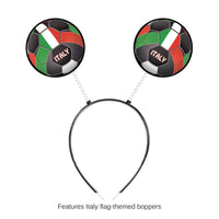 12 Pack Bulk Italy Flag Boppers Headband Soccer & Sports Fan Accessory