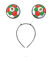 12 Pack Bulk Mexico Boppers Headband Soccer Fan Accessory