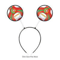 12 Pack Bulk Portugal Soccer Boppers Headband Sports Fan Accessory