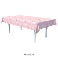 12 Pack Bulk Sweet 16 Plastic Tablecover 54 inch x 108 inch Party Decor