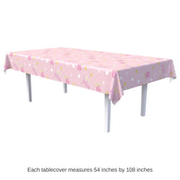 12 Pack Bulk Sweet 16 Plastic Tablecover 54 inch x 108 inch Party Decor