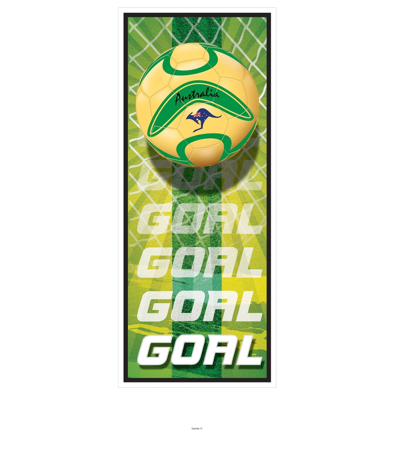 12 Pack Bulk Soccer Australia Door Cover All-Weather Sports Decoration