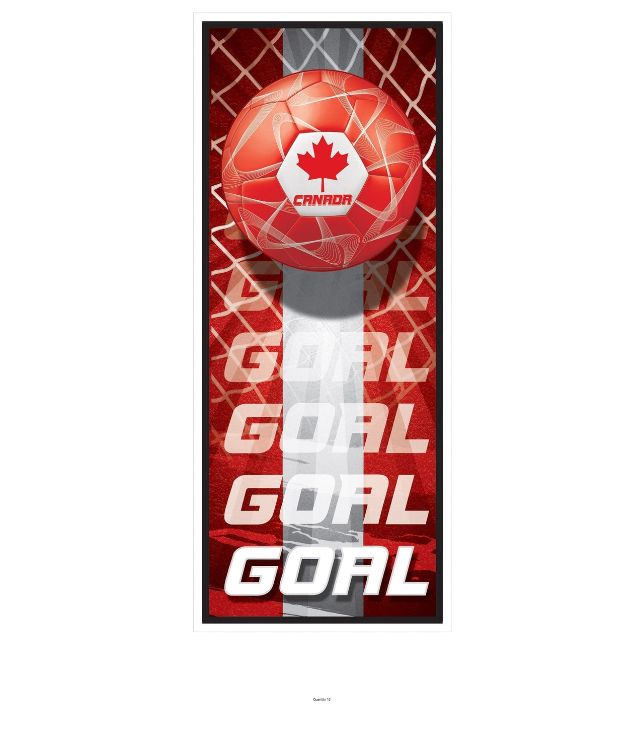 12 Pack Bulk Soccer Door Cover All-Weather Sports Decoration (6ft x 30in)