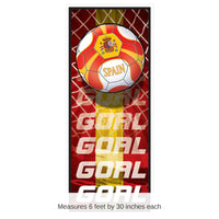 12 Pack Bulk Spain Soccer Door Cover All-Weather 6ft x 30in