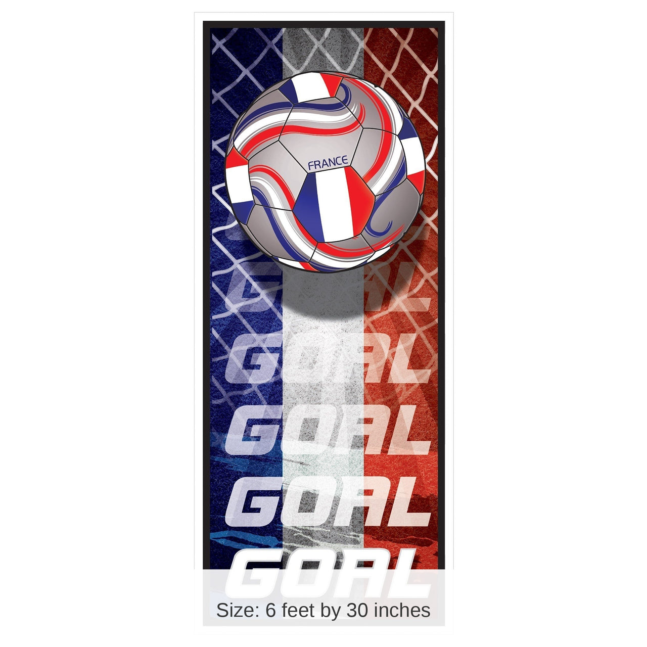 12 Pack Bulk France Soccer Door Cover All-Weather Sports Decor