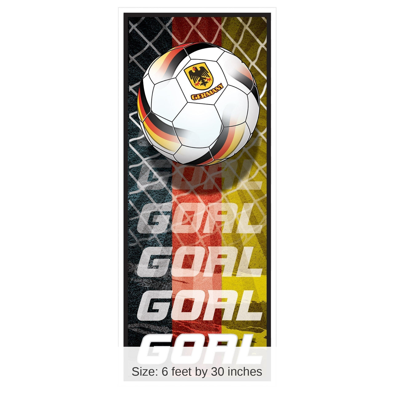 12 Pack Bulk Germany Soccer All-Weather Door Cover 6ft x 30in