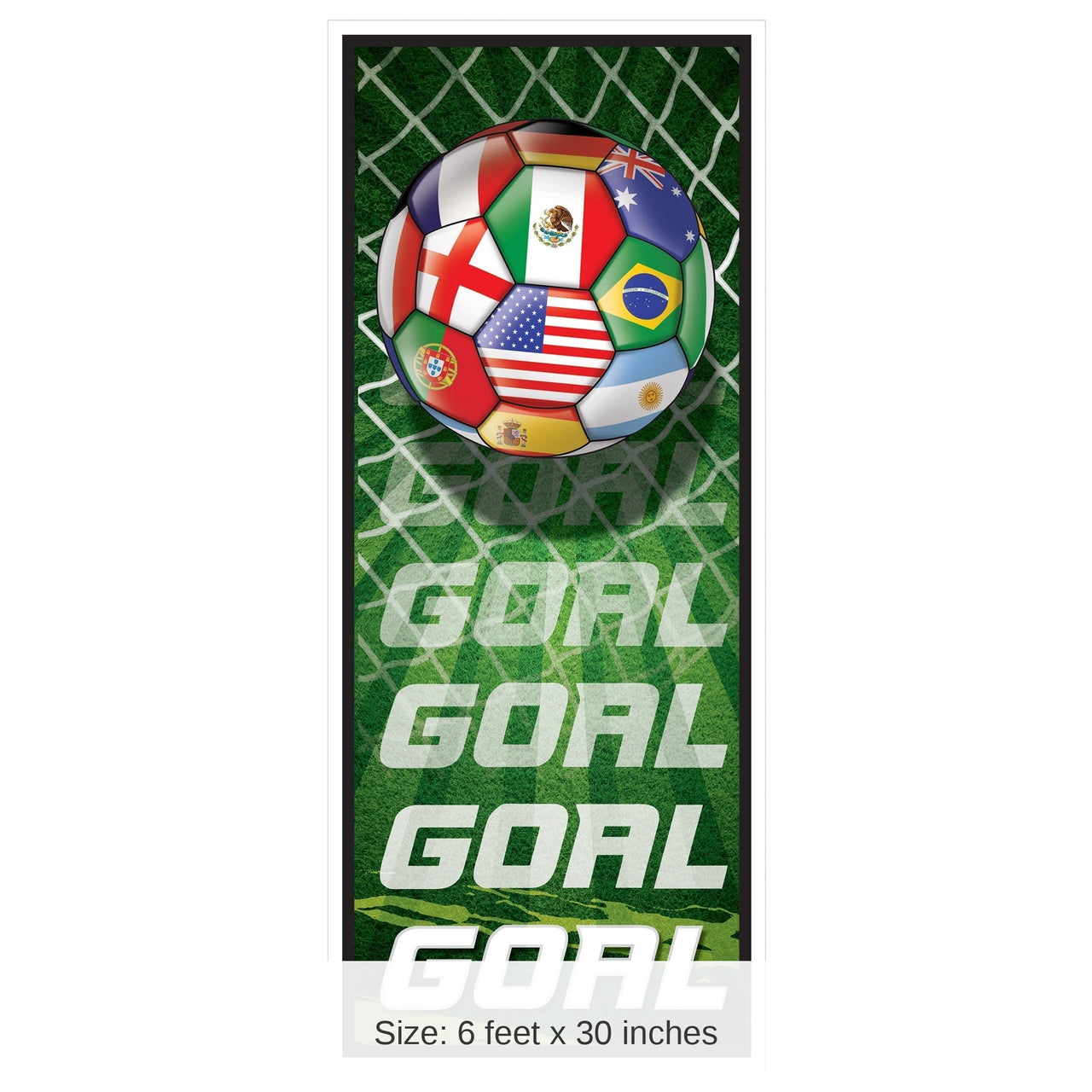 12 Pack Bulk Soccer Sports All-Weather Door Cover 6ft x 30in