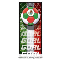 12 Pack Bulk Mexico All-Weather Door Cover 6ft Soccer Decoration
