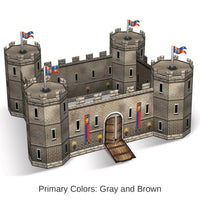 12 Pack Bulk 3-D Castle Party Centerpiece