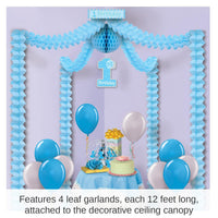 6 Pack Bulk 1st Blue Birthday Party Canopy