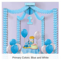 6 Pack Bulk 1st Blue Birthday Party Canopy