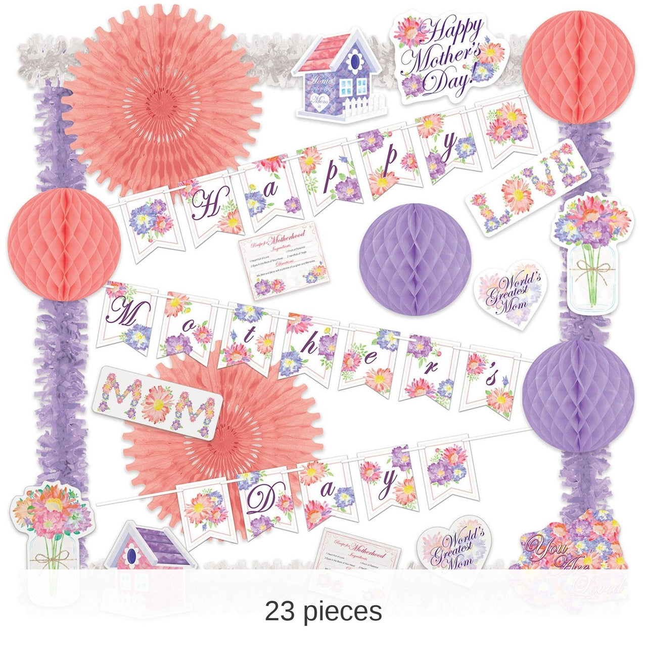 Bulk 23 Piece Mother's Day Decorating Kit