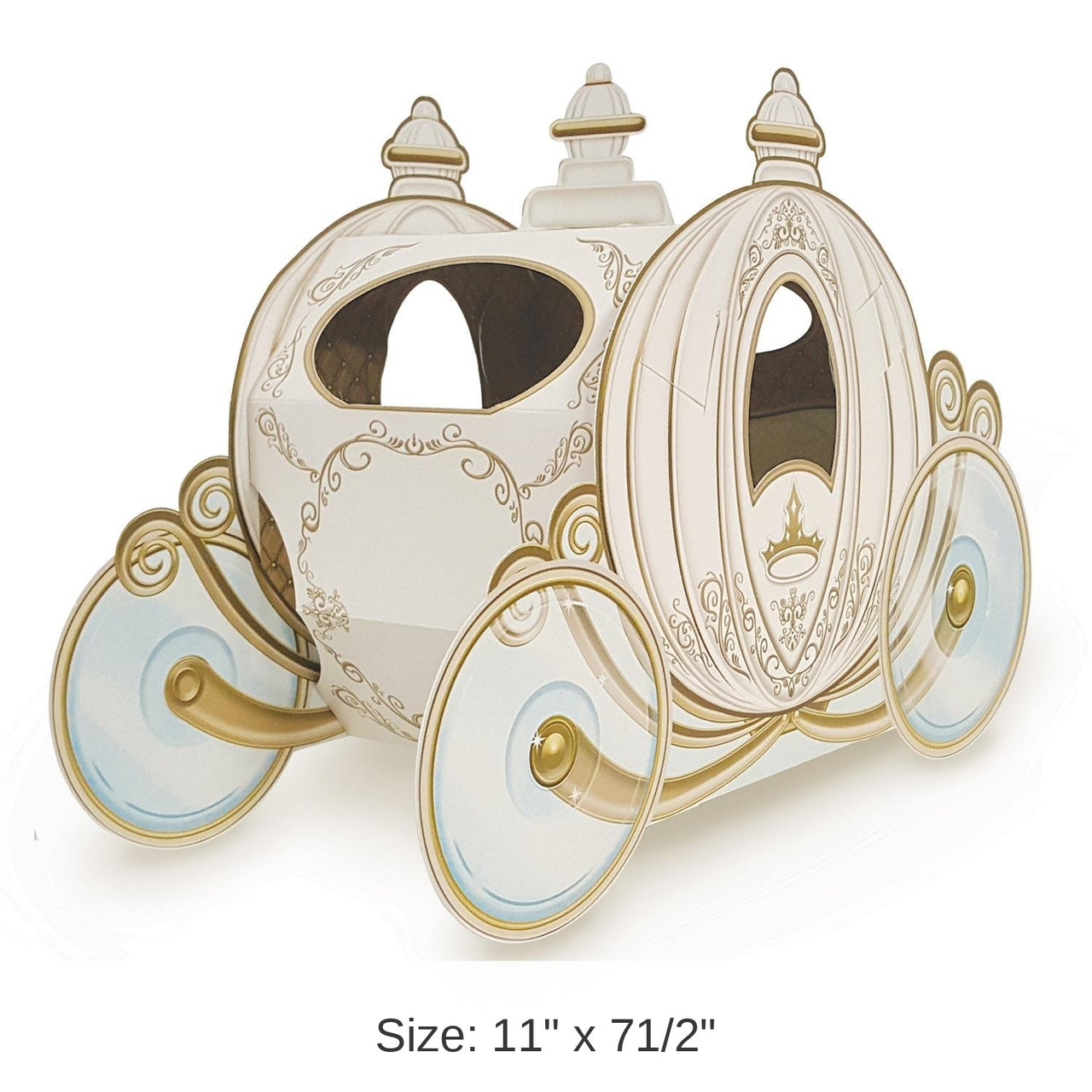 12 Pack Bulk 3-D Carriage Party Centerpiece