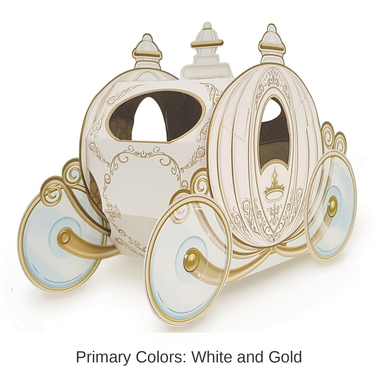 12 Pack Bulk 3-D Carriage Party Centerpiece