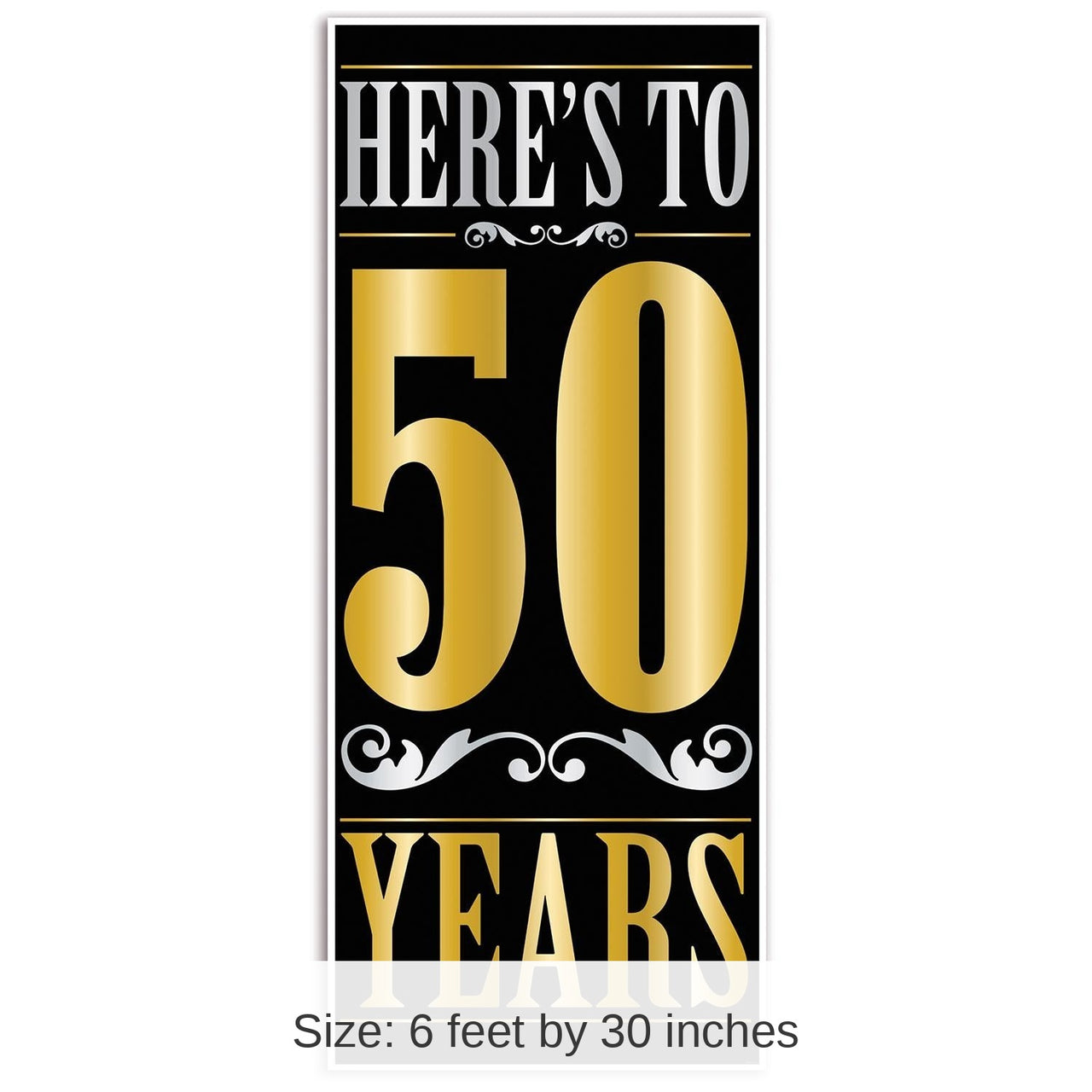 12 Pack Bulk Here's To 50 Years Door Cover
