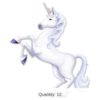 12 Pack Bulk Jointed Unicorn Party Decoration