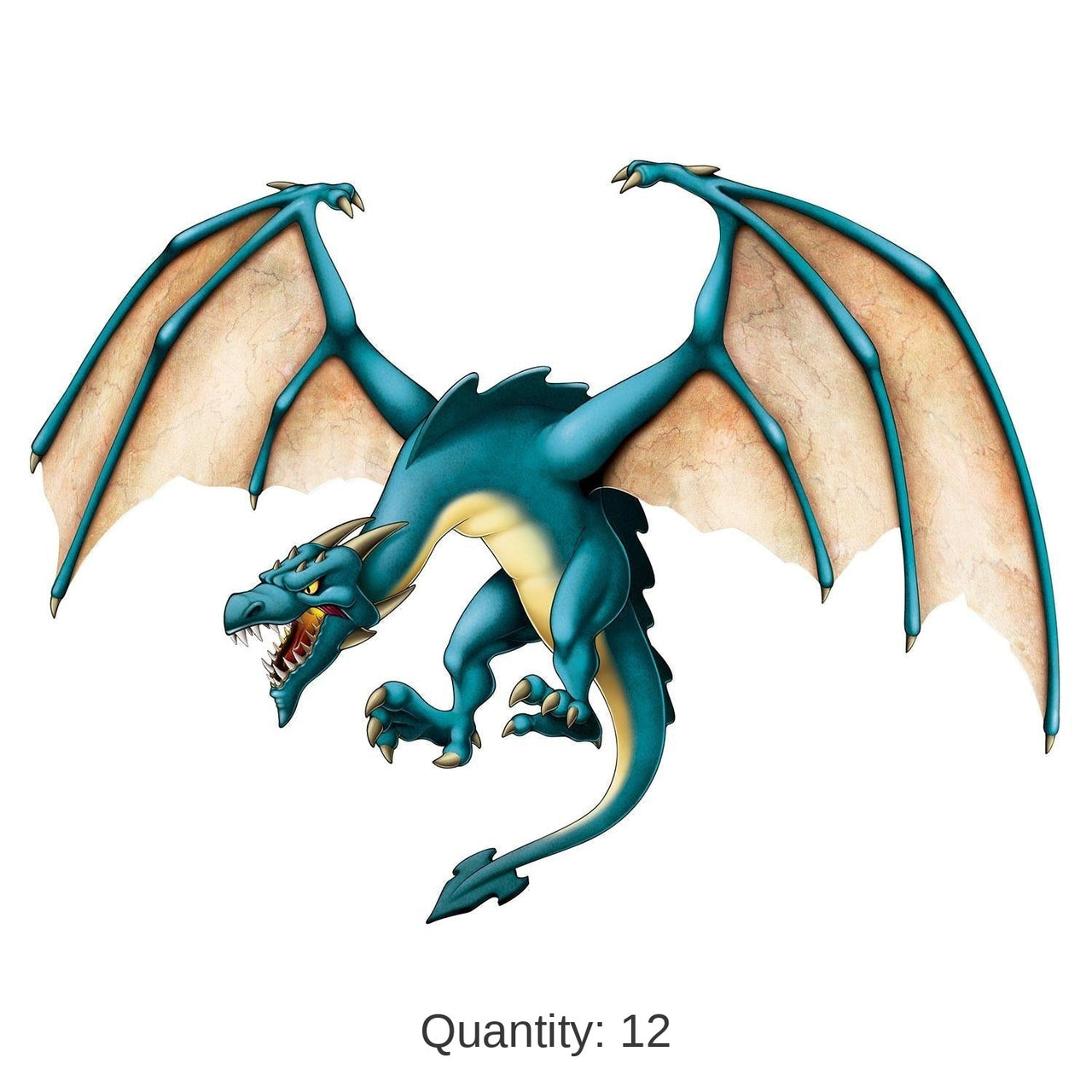 12 Pack Bulk Jointed Dragon Party Decor