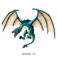 12 Pack Bulk Jointed Dragon Party Decor