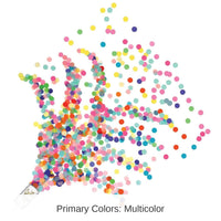 96 Pack Bulk Push Up Confetti Poppers - multi-color