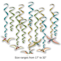 72 Pack Bulk Dinosaur Party Whirls