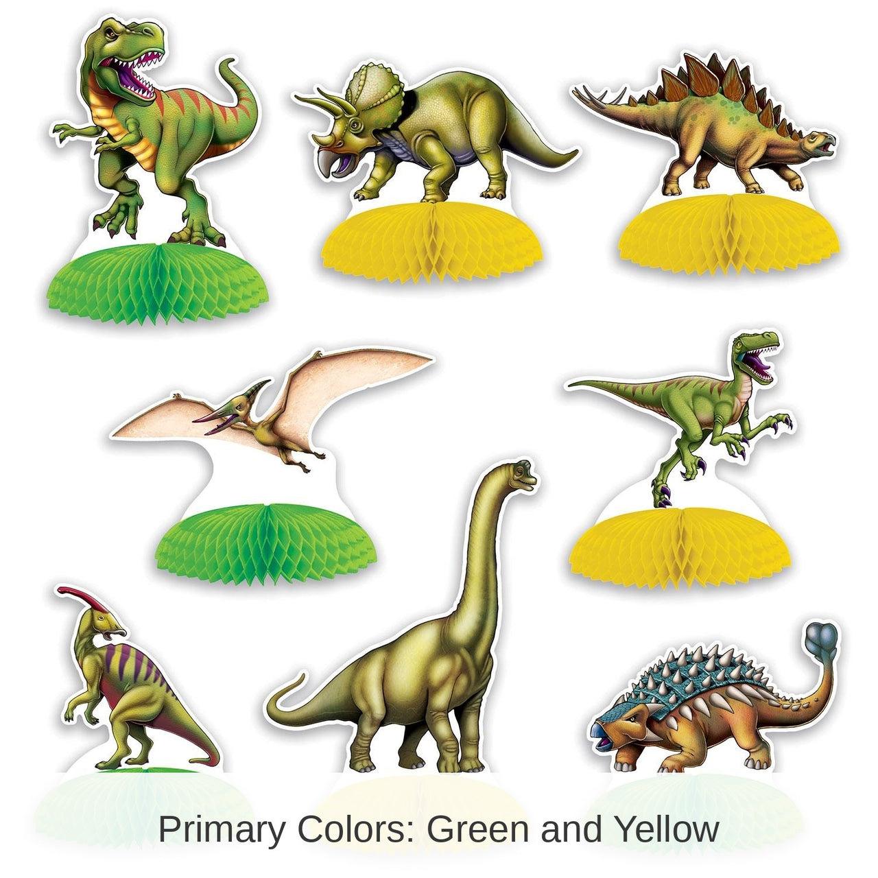 96 Pack Bulk Dinosaur Mini Party Centerpieces