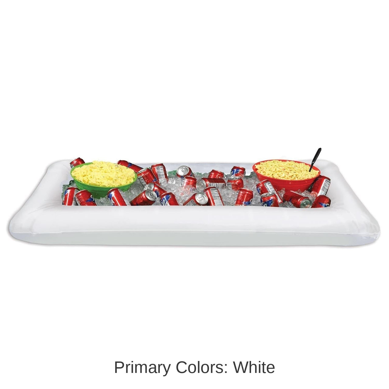 6 Pack Bulk Party Inflatable White Buffet Cooler