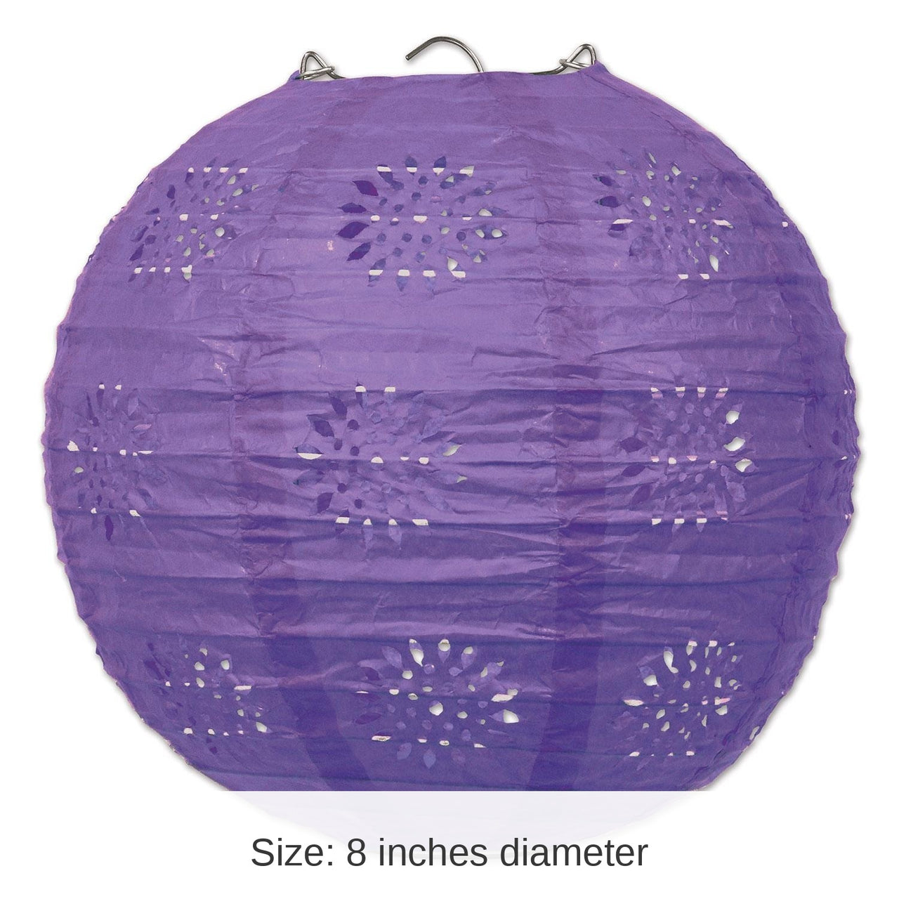 18 Pack Bulk Party Lace Paper Lanterns purple