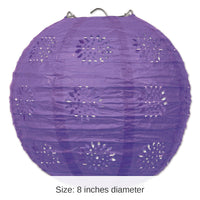 18 Pack Bulk Party Lace Paper Lanterns purple
