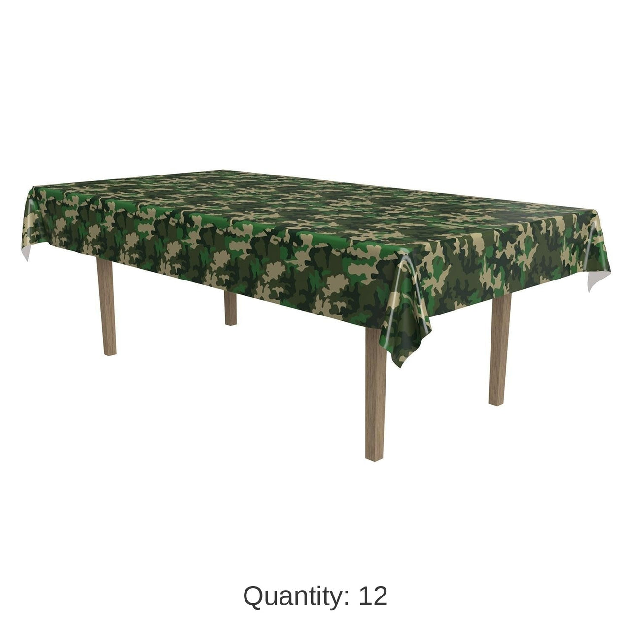 12 Pack Bulk Camo Party Tablecover