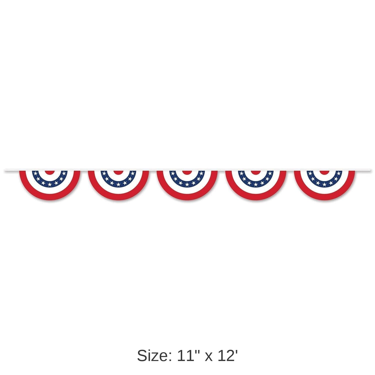 6 Pack Bulk Patriotic Bunting Party Banner