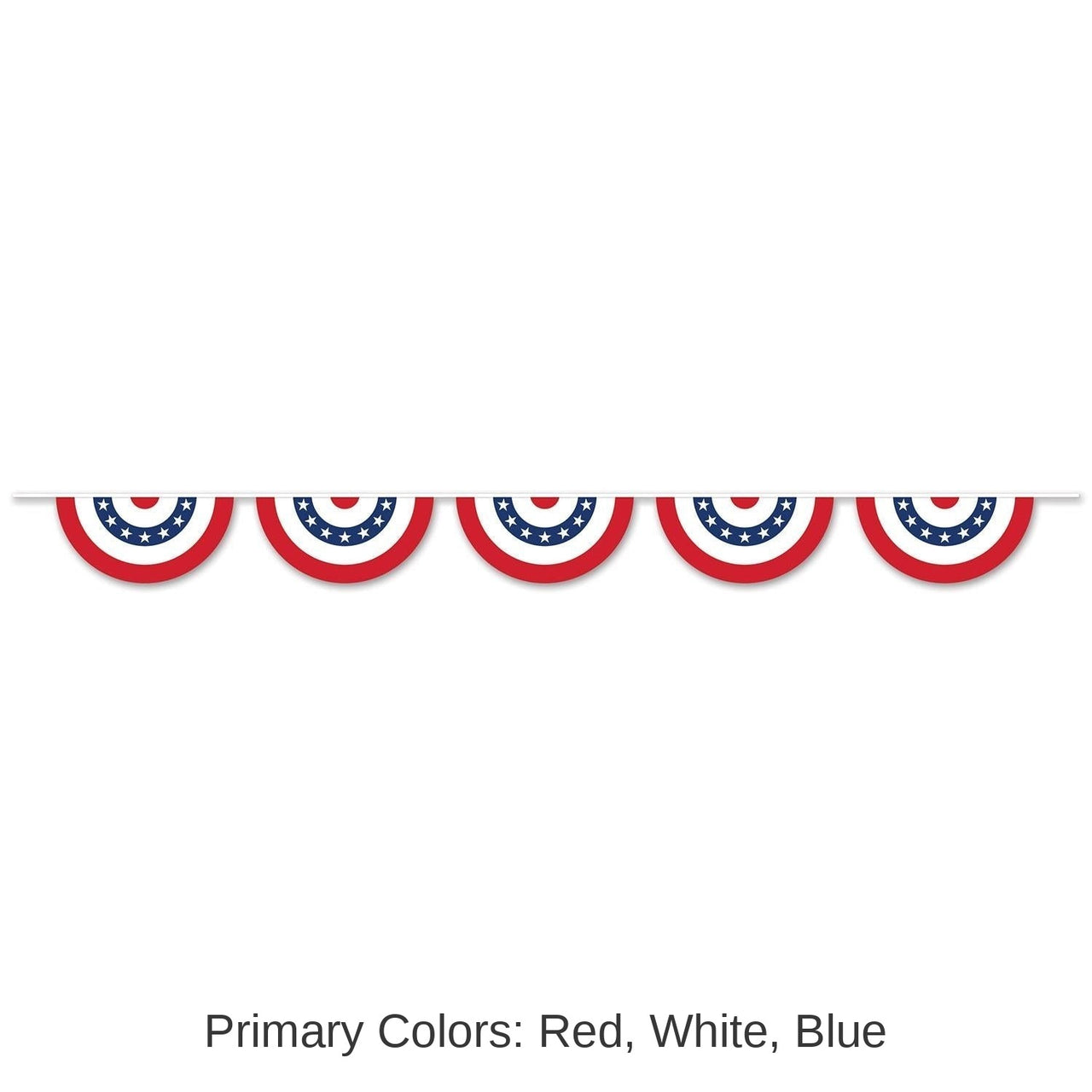 6 Pack Bulk Patriotic Bunting Party Banner