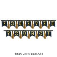 12 Pack Bulk Forever Young! Tassel Streamer