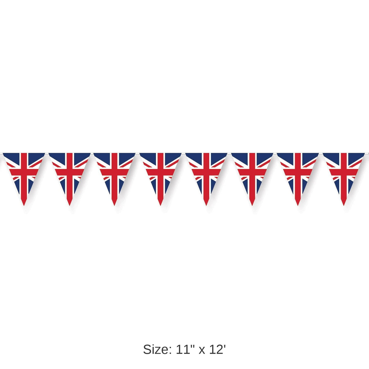 12 Pack Bulk Union Jack Party Pennant Banner