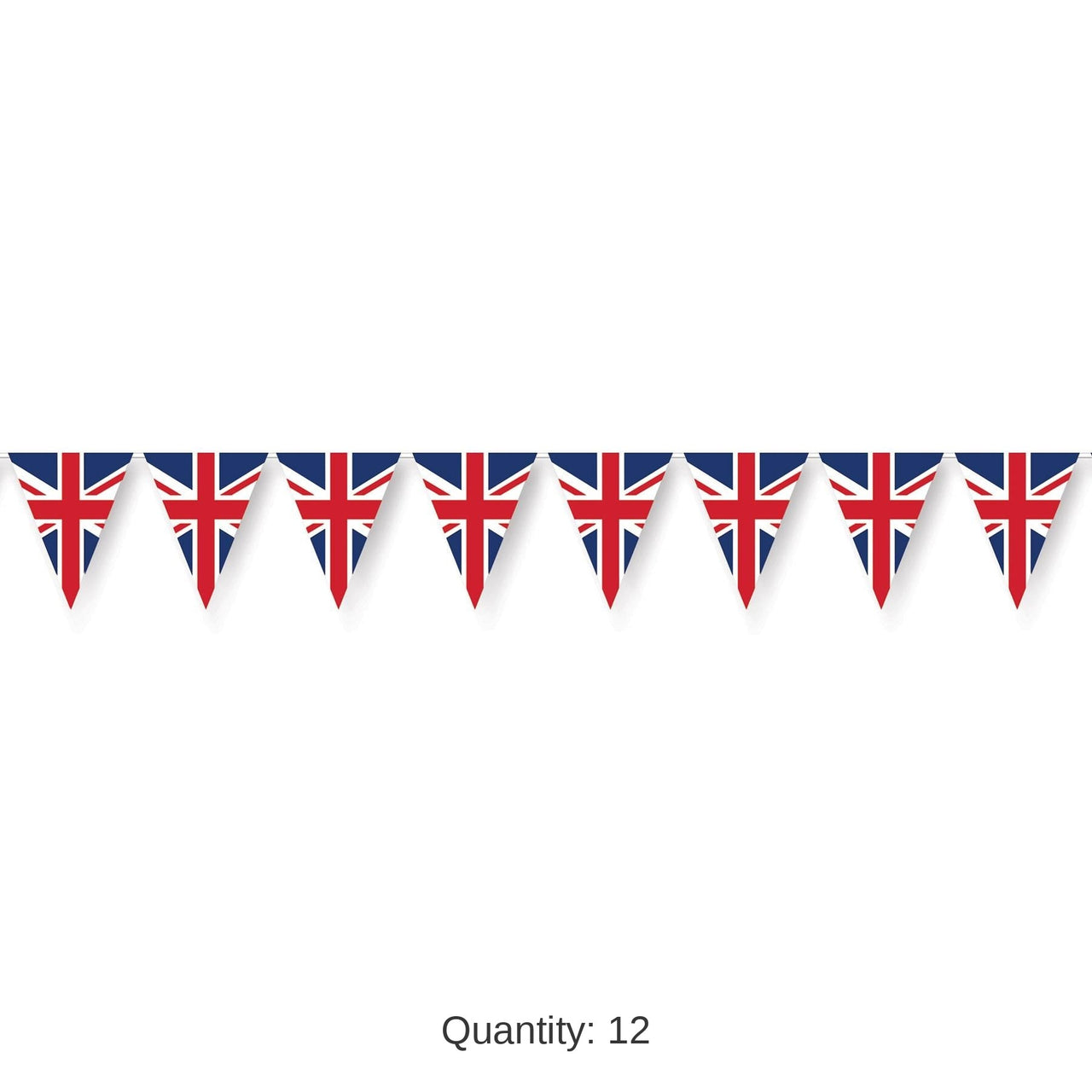 12 Pack Bulk Union Jack Party Pennant Banner