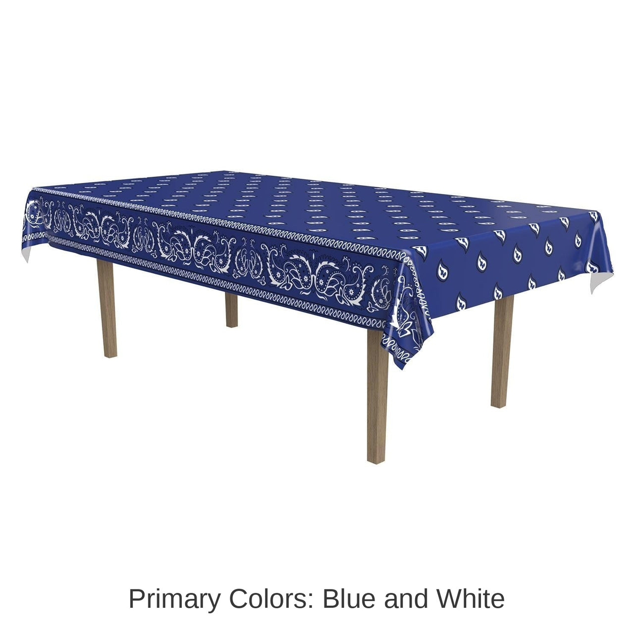 12 Pack Bulk Bandana Party Tablecover
