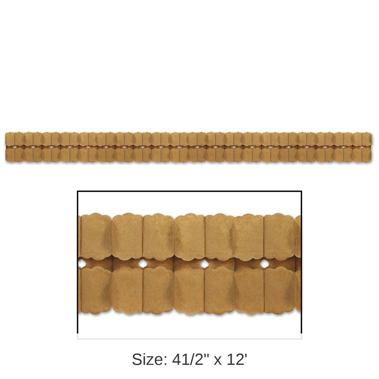 12 Pack Bulk Kraft Paper Leaf Garland