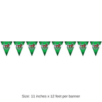 12 Pack Bulk Horse Racing Party Pennant Banner