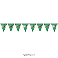 12 Pack Bulk Horse Racing Party Pennant Banner