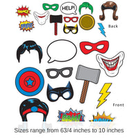 144 Pack Bulk Hero Party Photo Fun Signs