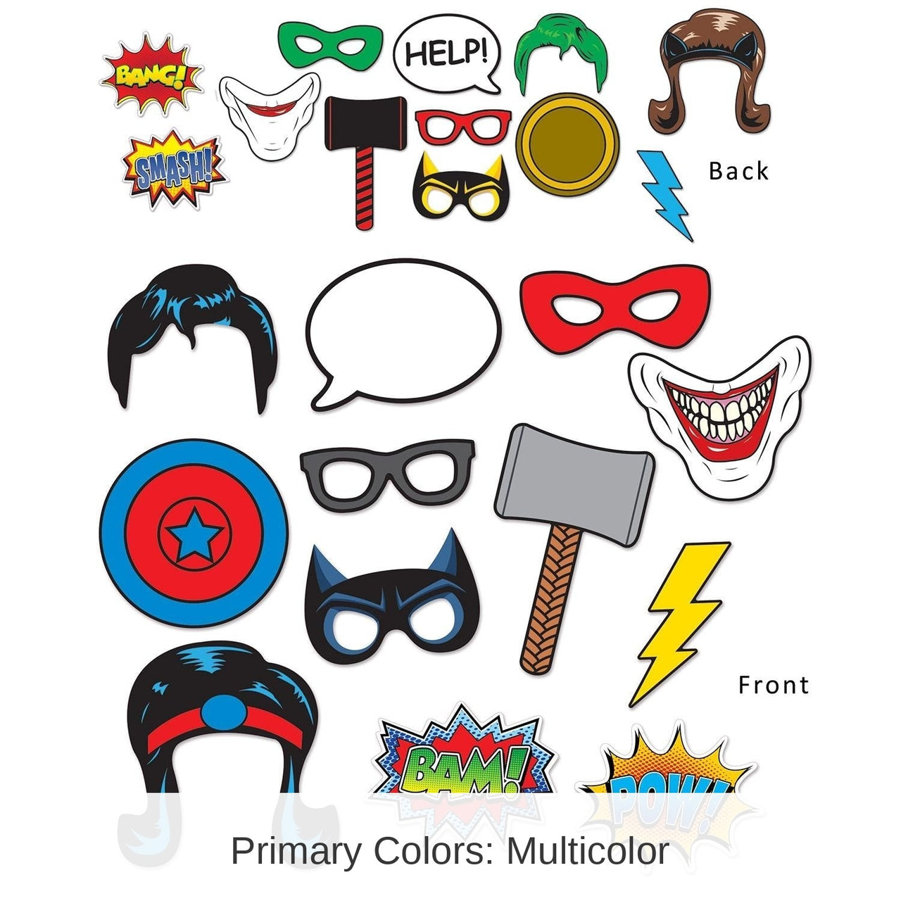 144 Pack Bulk Hero Party Photo Fun Signs