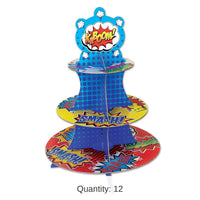 12 Pack Bulk Hero Party Cupcake Stand